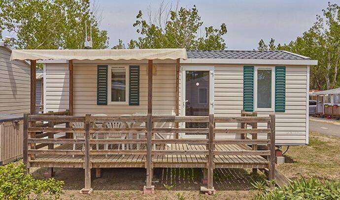 Mobil-home | Comfort | 2 Ch. | 4/6 pers. | Terrasse surélevée | A/C 1