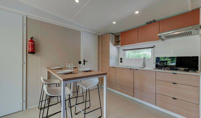 Mobil-home | Comfort | 3 Ch. | 6 pers. | Terrasse surélevée | A/C 4