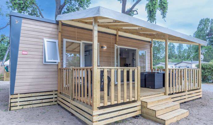 Mobil-home | Premium | 3 Ch. | 6 pers. | Terrasse surélevée | A/C | TV 0