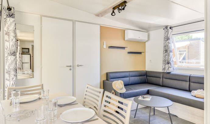 Mobil-home | Premium | 3 Ch. | 6 pers. | Terrasse Lounge | A/C | TV 2