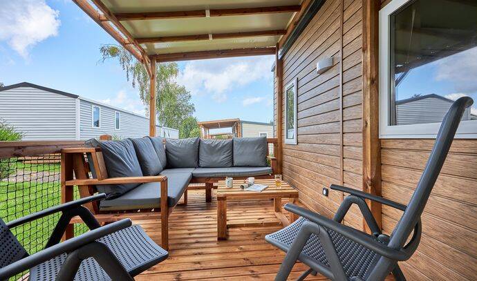 Mobil-home | Premium Exclusive | 2 Ch. | 4/6 pers. | Terrasse Lounge | A/C | TV 3