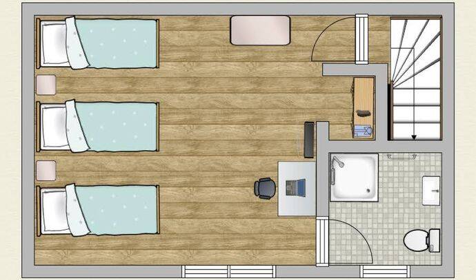 Appartement | Autre hébergement | 2 Ch. | 4/6 pers. | TV 3