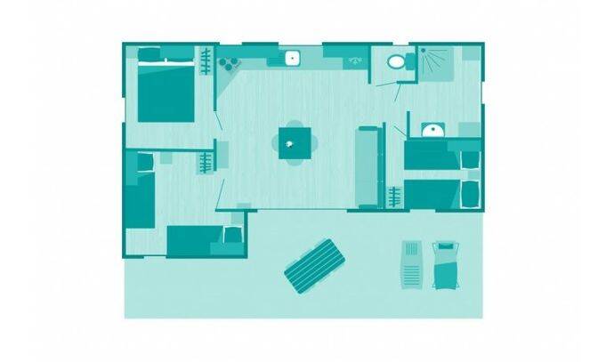 Chalet | Comfort XL | 3 Ch. | 6 pers. 8