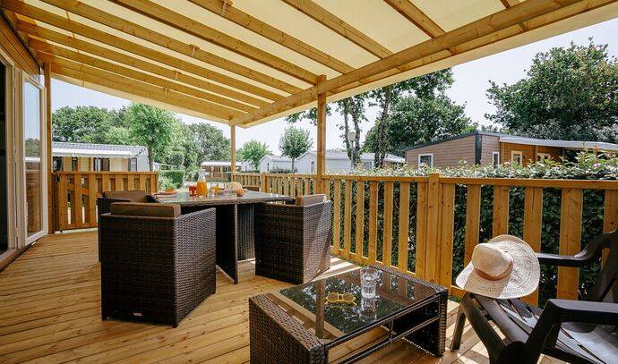 Mobil-home | Premium Exclusive | 2 Ch. | 4 pers. | Terrasse Lounge | A/C | TV 1