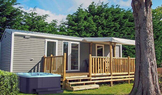 Mobil-home | Premium Exclusive | 3 Ch. | 6 pers. | Terrasse Lounge avec Jacuzzi | A/C | TV 0