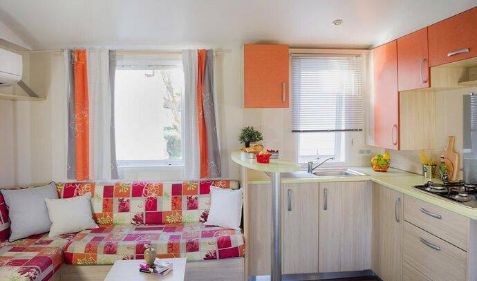 Mobil-home | Classic | 2 Ch. | 2 pers. | Terrasse surélevée | A/C | TV 2