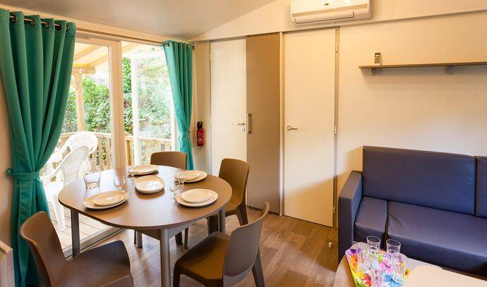 Mobil-home | Comfort | 2 Ch. | 4 pers. | Terrasse surélevée | A/C 5