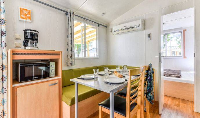 Mobil-home | Comfort | 2 Ch. | 4 pers. | Terrasse surélevée | A/C 2