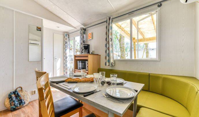 Mobil-home | Comfort | 2 Ch. | 4 pers. | Terrasse surélevée | A/C 4