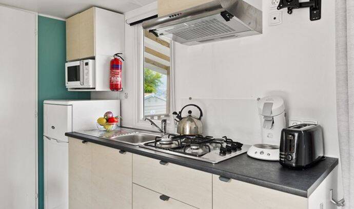 Mobil-home | Comfort | 2 Ch. | 4 pers. | Terrasse surélevée | A/C 4