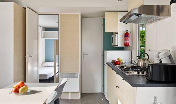 Mobil-home | Comfort | 2 Ch. | 4 pers. | Terrasse surélevée | A/C 2