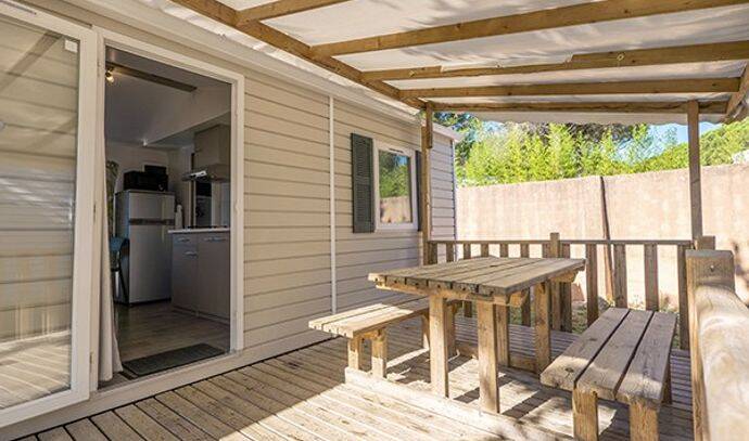 Mobil-home | Comfort | 2 Ch. | 4 pers. | Terrasse surélevée | A/C 2