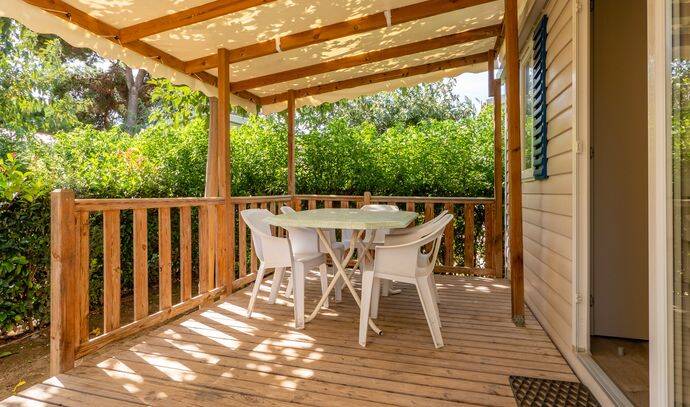 Mobil-home | Comfort | 2 Ch. | 4 pers. | Terrasse surélevée | A/C 1