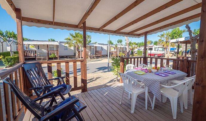 Mobil-home | Comfort | 2 Ch. | 4 pers. | Terrasse surélevée | A/C 1