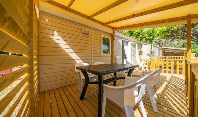 Mobil-home | Comfort | 2 Ch. | 4 pers. | Terrasse surélevée | A/C 1