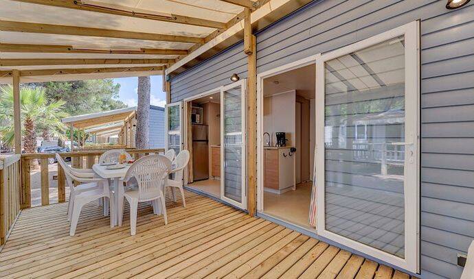 Mobil-home | Comfort | 2 Ch. | 4 pers. | Terrasse surélevée | A/C 1