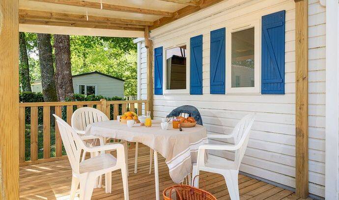 Mobil-home | Comfort | 2 Ch. | 4 pers. | Terrasse surélevée | A/C 1