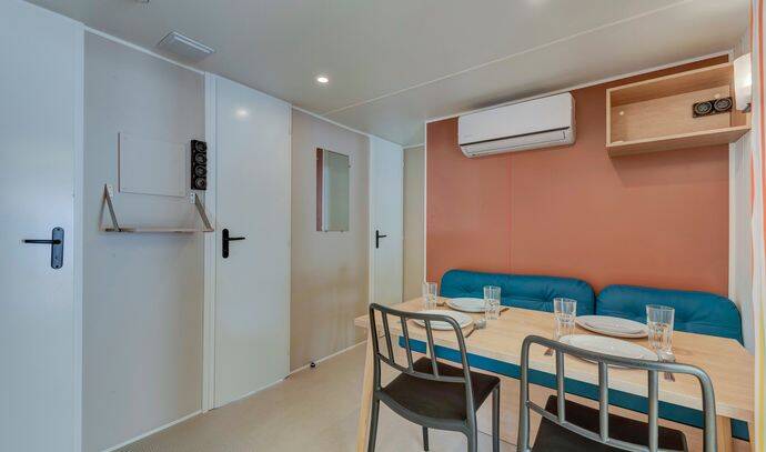 Mobil-home | Comfort | 2 Ch. | 4/6 pers. | Terrasse couverte | A/C | TV 2