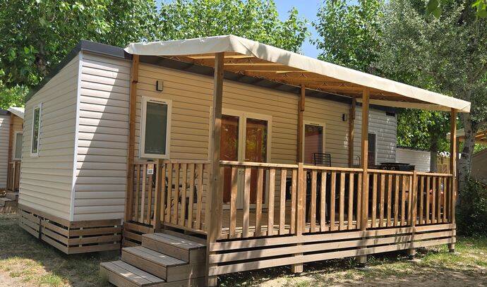 Mobil-home | Premium | 3 Ch. | 6 pers. | Terrasse surélevée | A/C | TV 0