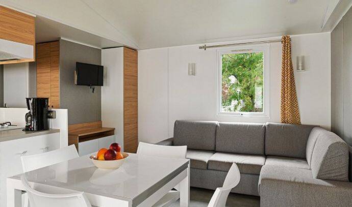 Mobil-home | Premium | 3 Ch. | 6 pers. | Terrasse surélevée | A/C 2