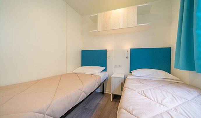 Mobil-home | Premium | 2 Ch. | 4 pers. | Terrasse surélevée | A/C 6