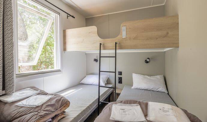 Mobil-home | Premium | 2 Ch. | 4/6 pers. | Terrasse Lounge | A/C 5