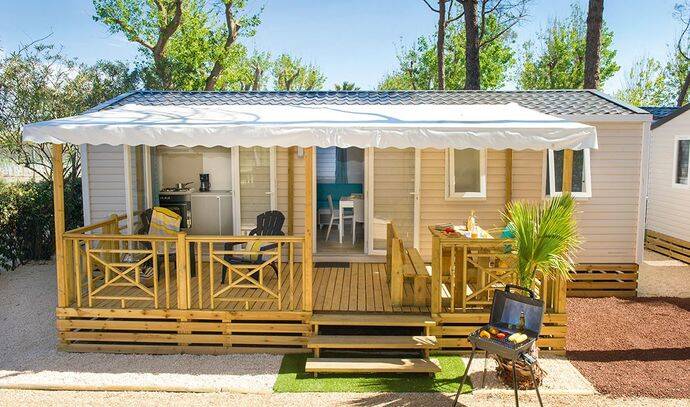 Mobil-home | Premium | 3 Ch. | 5 pers. | Terrasse surélevée | A/C 0