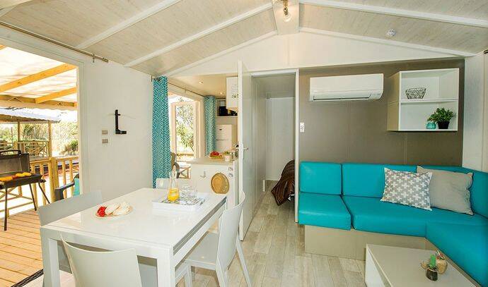 Mobil-home | Premium | 3 Ch. | 5 pers. | Terrasse surélevée | A/C 1