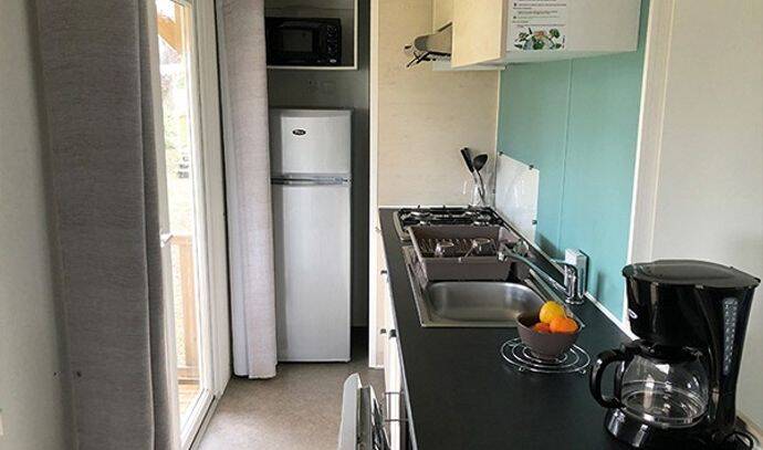 Mobil-home | Premium | 3 Ch. | 6 pers. | Terrasse surélevée | A/C 2