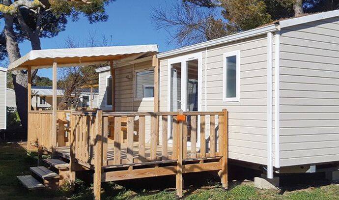 Mobil-home | Premium | 3 Ch. | 6 pers. | Terrasse surélevée | A/C 0