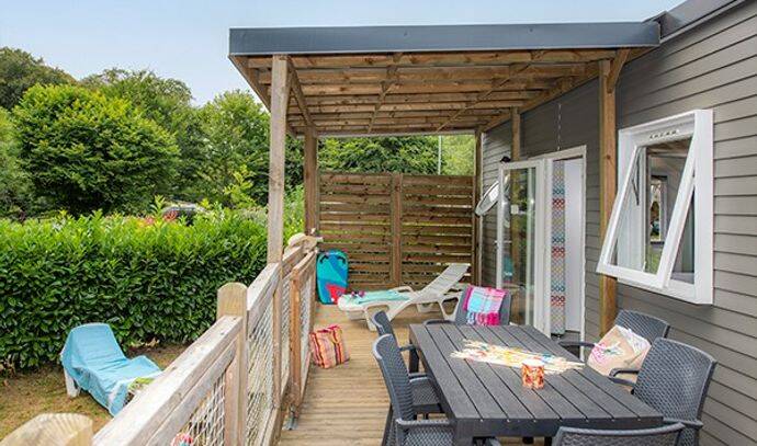 Mobil-home | Premium | 3 Ch. | 6 pers. | Terrasse surélevée | A/C 1