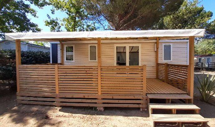 Mobil-home | Premium | 3 Ch. | 6 pers. | Terrasse surélevée | A/C 0