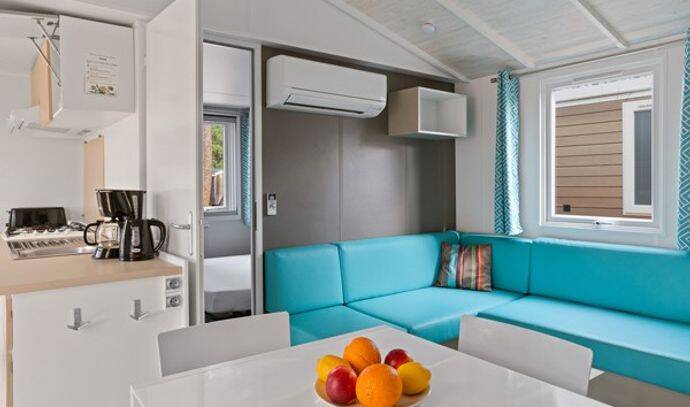 Mobil-home | Premium | 3 Ch. | 6 pers. | Terrasse surélevée | A/C 1