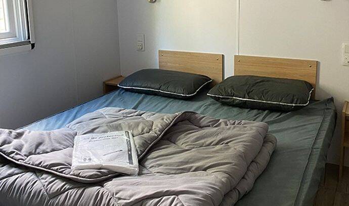 Mobil-home | Premium | 3 Ch. | 6 pers. | Terrasse surélevée | A/C 5