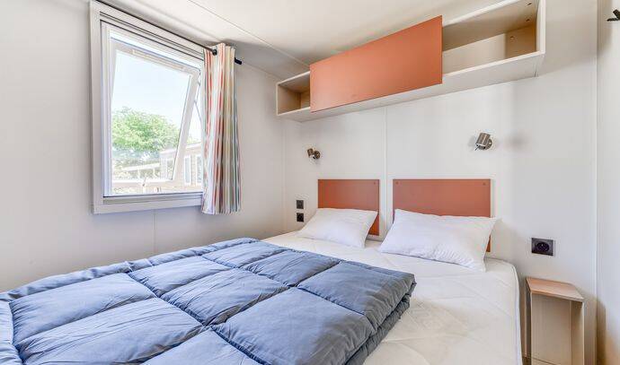 Mobil-home | Premium | 3 Ch. | 6 pers. | Terrasse surélevée | A/C 9