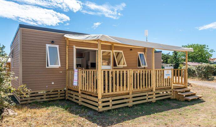 Mobil-home | Premium | 3 Ch. | 6 pers. | Terrasse surélevée | A/C 0