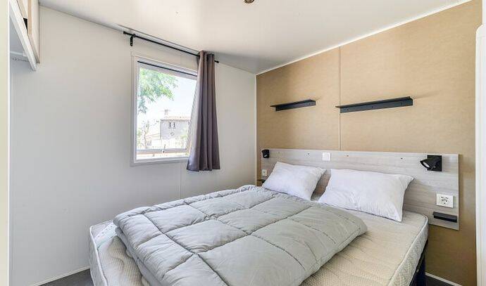 Mobil-home | Premium | 3 Ch. | 6 pers. | Terrasse surélevée | A/C 2
