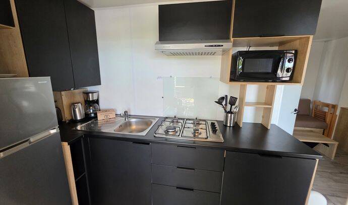 Mobil-home | Premium | 3 Ch. | 6 pers. | Terrasse surélevée | A/C 3
