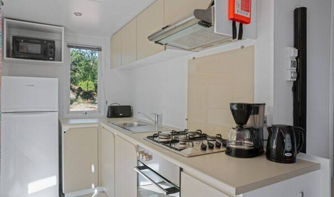 Mobil-home | Premium | 3 Ch. | 6 pers. | Terrasse surélevée | A/C 4