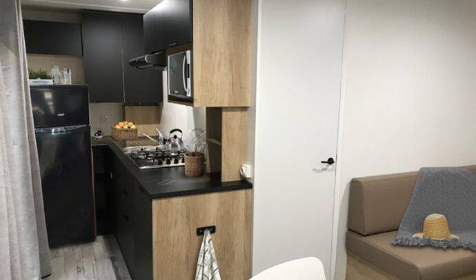 Mobil-home | Premium | 3 Ch. | 6 pers. | Terrasse surélevée | A/C | TV 3