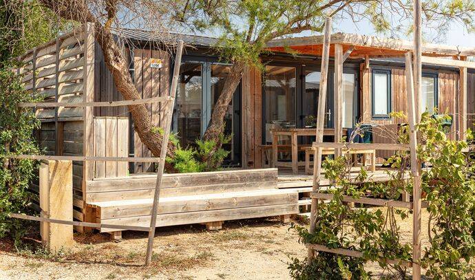 Mobil-home | Premium | 3 Ch. | 6 pers. | Terrasse surélevée avec douche tropicale | A/C | TV 0