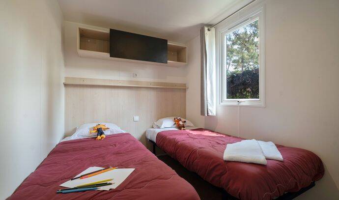 Mobil-home | Ultimate | 2 Ch. | 4 pers. | Terrasse couverte | A/C | TV 8