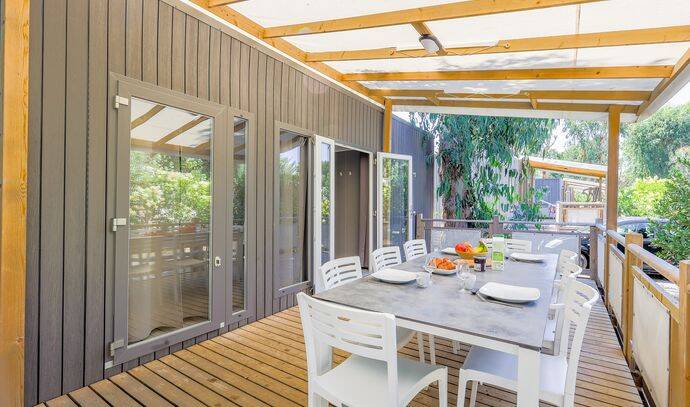 Mobil-home | Ultimate | 3 Ch. | 6/8 pers. | Terrasse surélevée | A/C 2