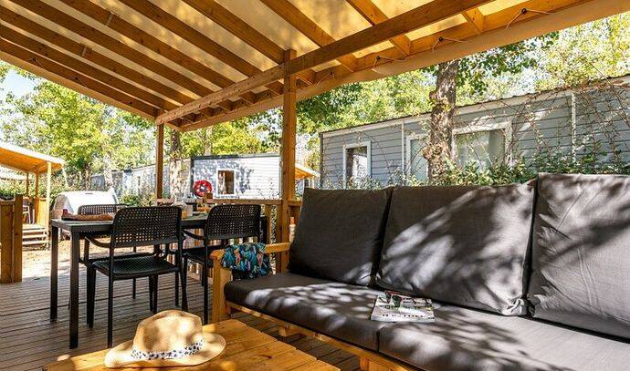 Mobil-home | Premium Exclusive | 2 Ch. | 4 pers. | Terrasse Lounge | A/C | TV 1