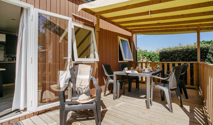Mobil-home | Premium Exclusive | 3 Ch. | 6 pers. | Terrasse couverte | A/C | TV 1
