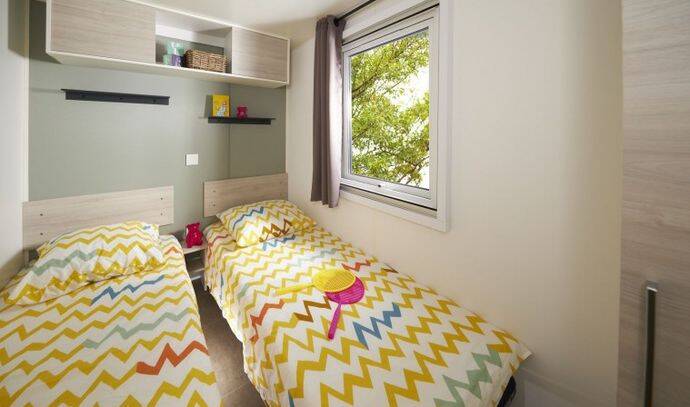 Mobil-home | Premium Exclusive | 3 Ch. | 6 pers. | Terrasse surélevée | A/C | TV 10