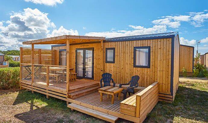 Mobil-home | Premium Exclusive | 3 Ch. | 6 pers. | Terrasse surélevée | A/C | TV 1
