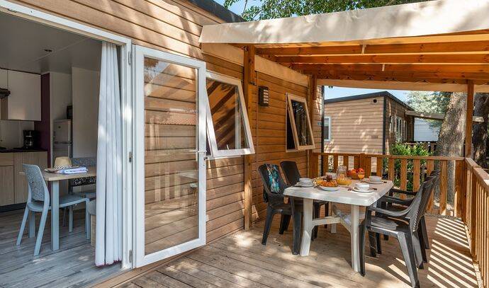 Mobil-home | Premium Exclusive | 3 Ch. | 6 pers. | Terrasse surélevée | A/C | TV 2