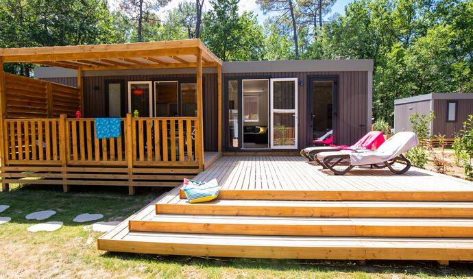 Mobil-home | Premium Exclusive | 3 Ch. | 6 pers. | Terrasse surélevée | A/C | TV 0
