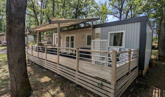 Mobil-home | Premium Exclusive | 3 Ch. | 6/8 pers. | Terrasse surélevée | A/C | TV 0